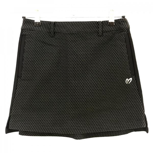 新品】マスターバニー スカート 黒×グレー 織生地 サイドロゴ 新品】マスターバニー スカート 黒×グレー 織生地 サイドロゴ