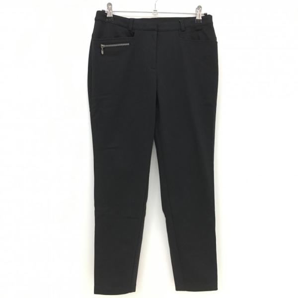 新品】ランバンスポール パンツ 黒 裏起毛 後ろウエストゴム 