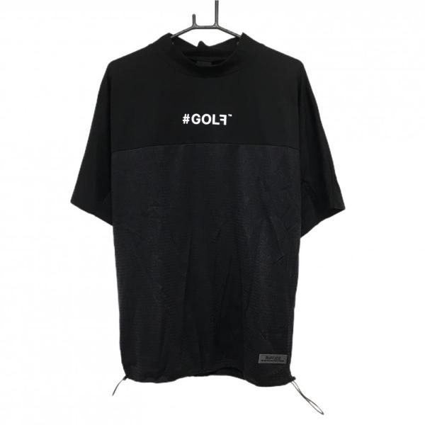 RUFFLOG 【新品】ラフロッグ 半袖ハイネックシャツ 黒×白 RUFFLOG 【新品】ラフロッグ 半袖ハイネックシャツ 黒×白