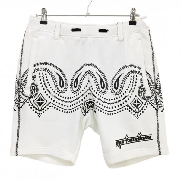 マークアンドロナ　ストレッチ　ハーフパンツ　カモフラ柄　白 マークアンドロナ ストレッチ ハーフパンツ カモフラ柄 白 楽天