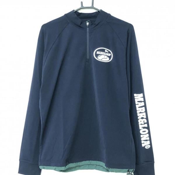 MARK&LONA ハイネック長袖シャツ　48 MARK&LONA 【新品】マークアンドロナ 長袖ハイネックシャツ