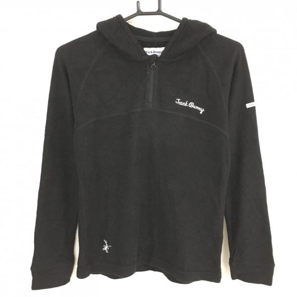 美品❣️JACK BUNNY ハーフジップ プルオーバージャケット サイズ 0 Jack Bunny!! ジャックバニー パーカー 黒 フリース ハーフ