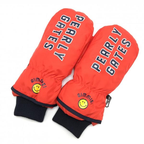 PEARLY GATES - パーリーゲイツ 手袋 定番 ミトン新品未使用 13200円 PEARLY GATES 【美品】パーリーゲイツ 手袋 レッド×ネイビー