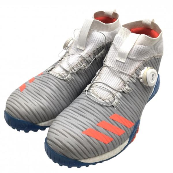 adidas ゴルフシューズ グレー/ホワイト/レッド reonard_1-240001193574