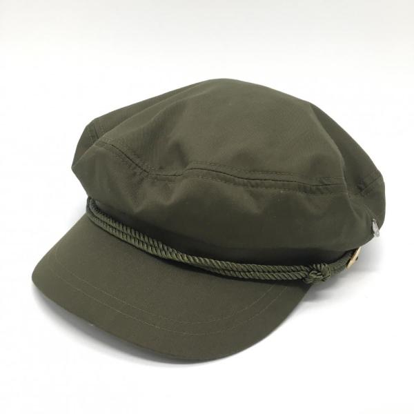 【超美品】マンシングウェア ハンチング帽 カーキ 内側メッシュ レディース F(55-57cm) ゴルフウェア Munsingwear
