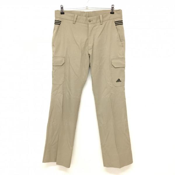 adidas 【美品】アディダス カーゴパンツ ベージュ×黒 3ライン adidas 【美品】アディダス カーゴパンツ ベージュ×黒 3ライン