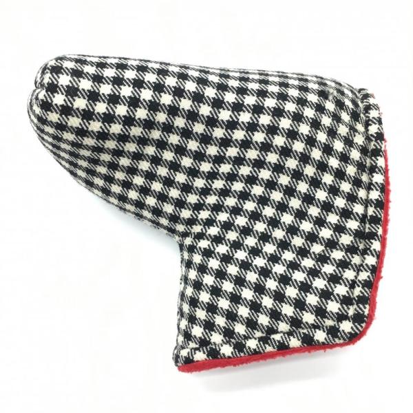 SEAMUS GOLF（シェイマスゴルフ） パターカバー 黒×白 チェック ピン型