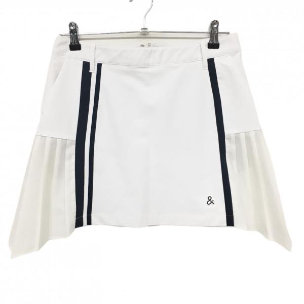 and per se（アンパスィ） 【超美品】アンパスィ スカート 白×ネイビー