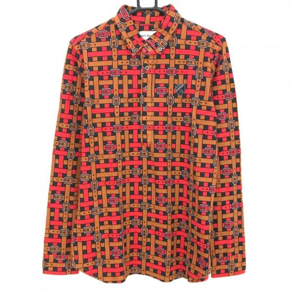 Jack Bunny!! 【超美品】ジャックバニー 長袖ポロシャツ 黒 Jack Bunny!! 【超美品】ジャックバニー 長袖ポロシャツ 黒