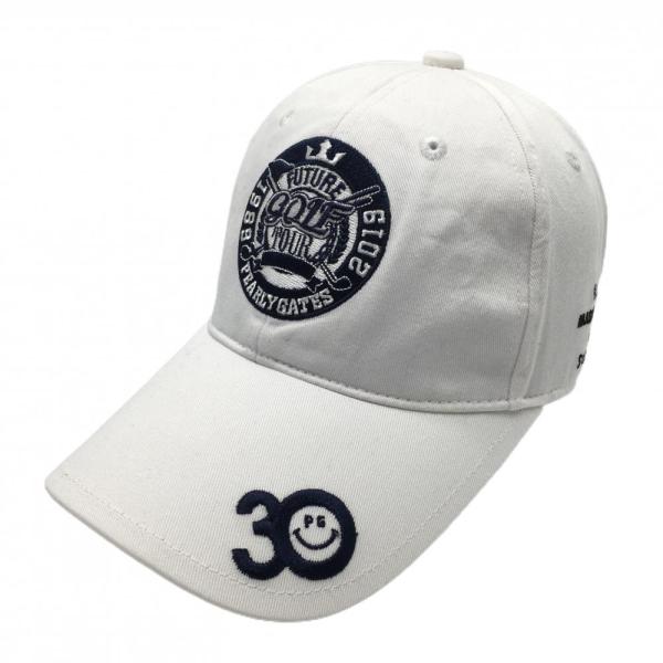 PEARLY GATES パーリーゲイツ キャップ 白×ネイビー 30周年 PG