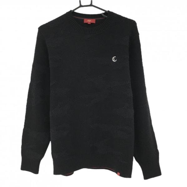 Callaway 【超美品】キャロウェイレッドレーベル セーター 黒 カモフラ