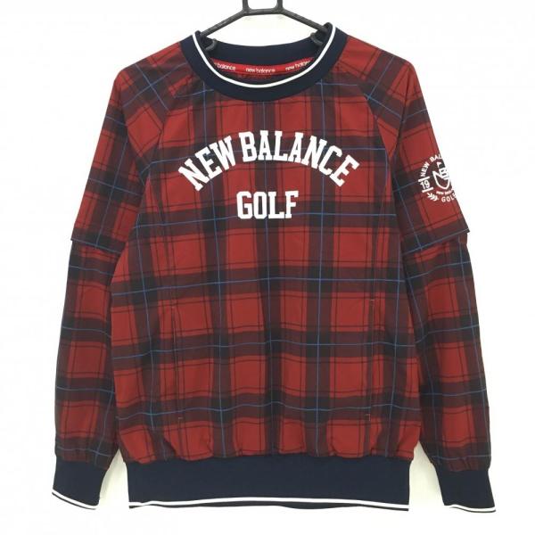 New Balance（ニューバランス） 2WAYスニード レッド×黒 チェック 裏