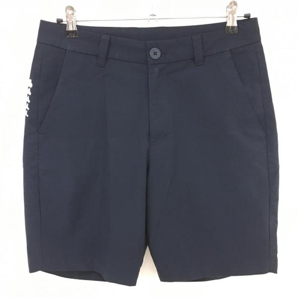 【新品】muta MARINE ムータマリン　ハーフパンツ　メンズ　ゴルフ　ロゴ muta MARINE（ムータマリン） ハーフパンツ ネイビー×白 後ろロゴ