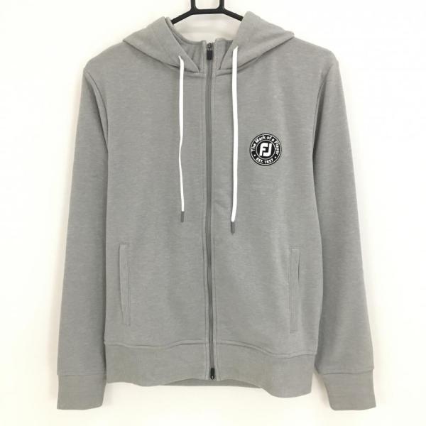 【美品】　ビバハート　ゴルフウェア　フリースジャケット パーカー　グレー FootJoy フットジョイ ジップパーカー 杢グレー シリコン