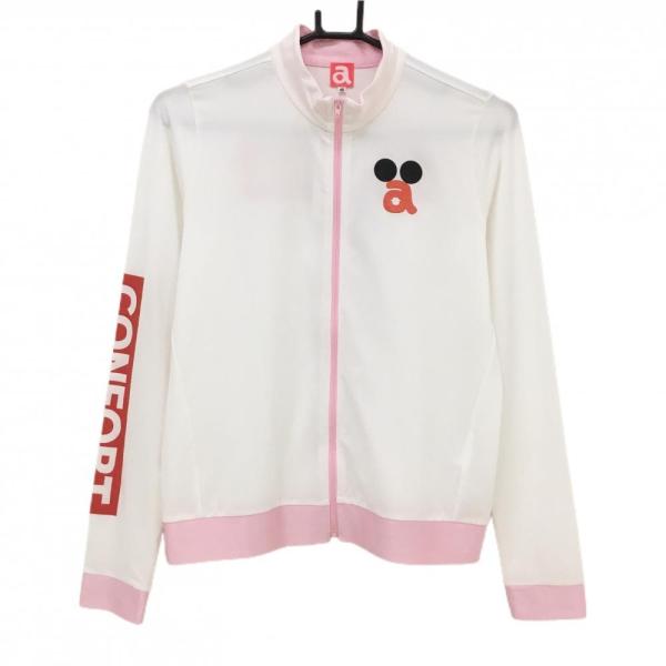 archivio アルチビオ ジャケットブルゾン 白×ライトピンク