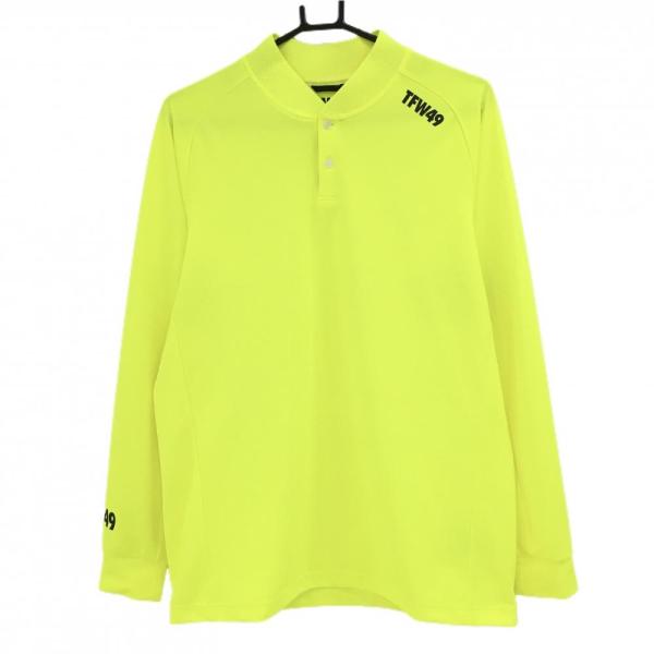 TFW49 蛍光イエロー 長袖シャツ Sサイズ TFW49 【超美品】ティーエフダブリュー 長袖ポロシャツ 蛍光イエロー