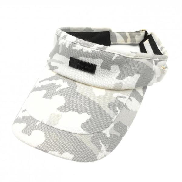 マーク&ロナ ホワイトカモフラージュバイザー セット MARK&LONA マークアンドロナ サンバイザー 白×グレー 迷彩 カモフラ