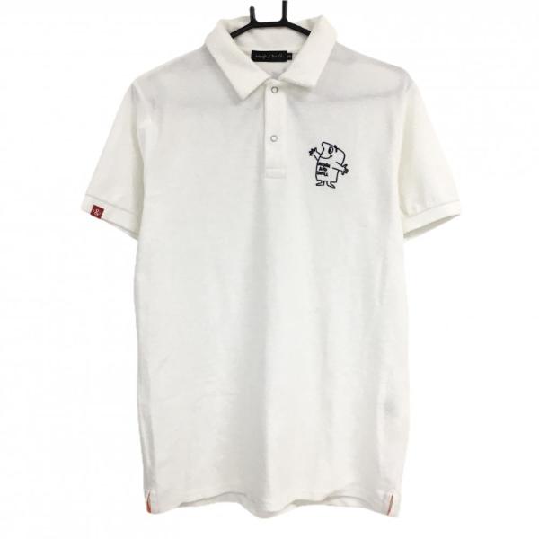 【美品】Rough and Swell チェッカーパターン 半袖 ポロシャツ 美品】Rough and Swell チェッカーパターン 半袖 ポロシャツ