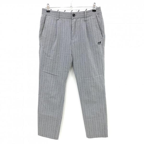 人気デザイン　マスターバニー　パンツ　S〜M相当　総柄　黒　グレー　3 MASTER BUNNY EDITION 【美品】マスターバニー パンツ 杢ライトグレー