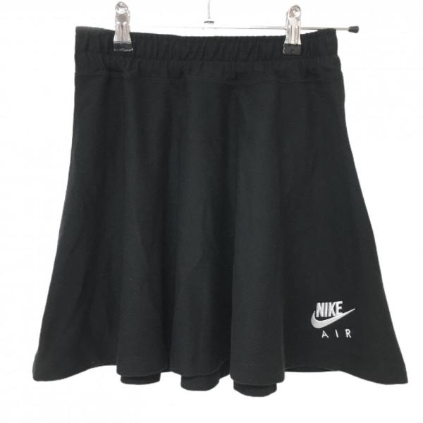 【美品】ナイキ スカート 黒×白 AIR ウエストゴム レディース XS ゴルフウェア NIKE