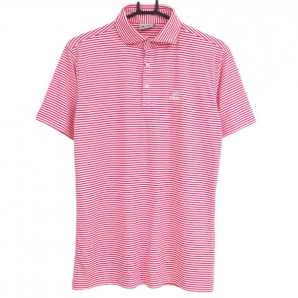 adidas（アディダス） 【新品】アディダス 半袖ポロシャツ 白×ピンク
