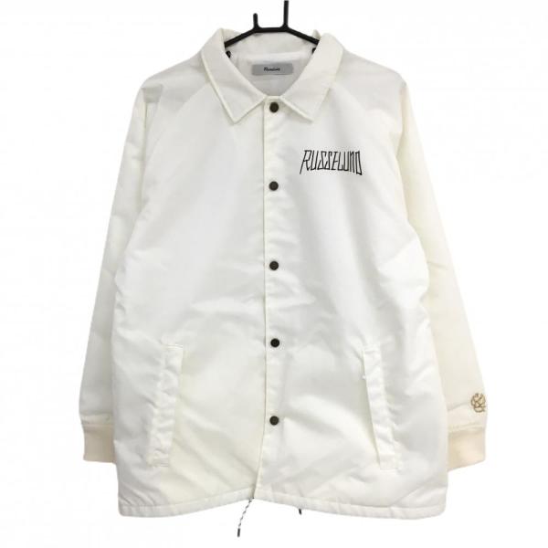 Russeluno 【美品】ラッセルノ ジャケット 白×黒 ルチャマスク 裏地微