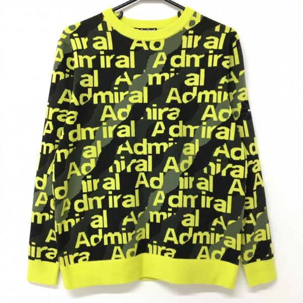 Admiral（アドミラル） 【美品】アドミラル セーター イエロー×黒 ロゴ