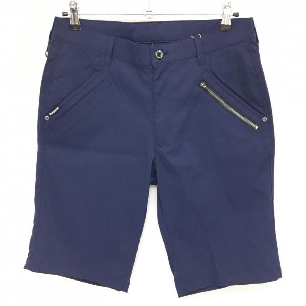 【極美品】レオナールスポーツ　ハーフパンツ　ゴルフ　ネイビー　M 紺色 極美品】レオナールスポーツ ハーフパンツ ゴルフ ネイビー M