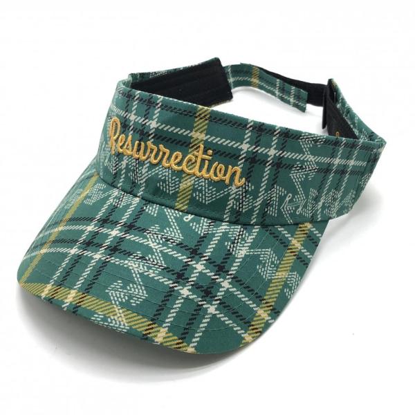 【新品未使用】レザレクション　サンバイザー 未使用級！レザレクション サンバイザー ネイビー Unisex - メルカリ