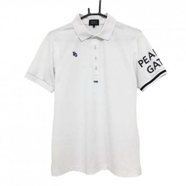 新品 パーリーゲイツ 半袖シャツ バックロゴ ホワイト Lサイズ（5） L/5番／新品/日本製/パーリーゲイツ ゴルフウェア 半袖シャツ 春