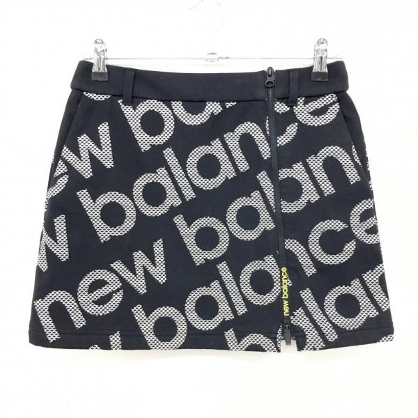 New Balance Golf（ニューバランスゴルフ） スカート 黒×白 ロゴ総柄