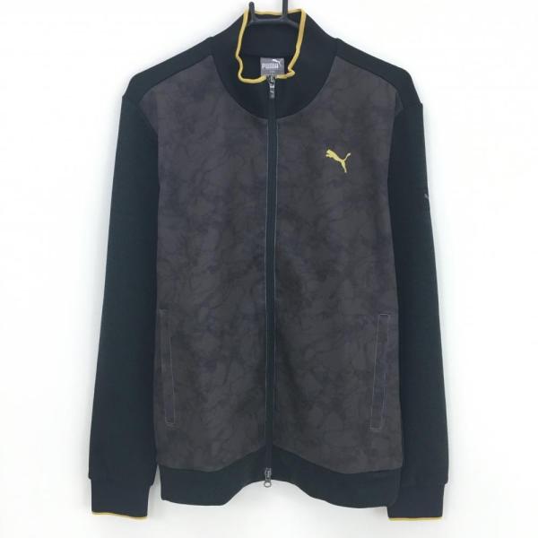 PUMA - 【新品】プーマ ニットジャケット ダークブラウン 前身頃総柄・異素材  メンズ L ゴルフウェア PUMA PUMA（プーマ） 【新品】プーマ ニットジャケット ダークブラウン 前身