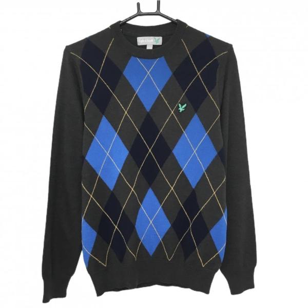 ライル&スコット　Lyle & Scott セーター　ラムウール　青　Ｌ位 LYLE&SCOTT（ライルアンドスコット） 【美品】ライルアンドスコット