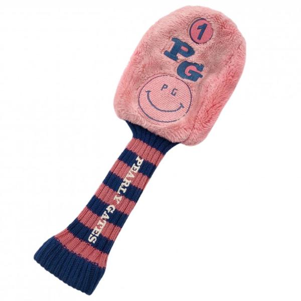 PEARLY GATES（パーリーゲイツ） ヘッドカバー(DR) ピンク×ネイビー