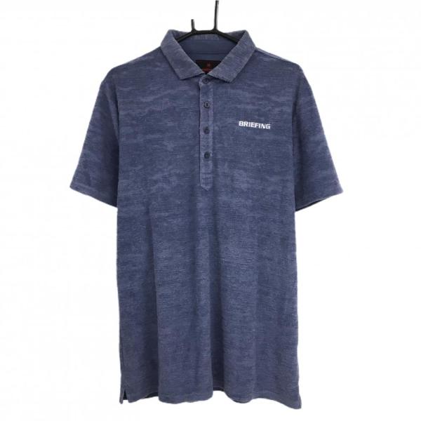 BRIEFING GOLF ブリーフィング 半袖ポロシャツ ネイビーグレー系