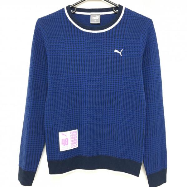 【美品】JUN&ROPE ネイビー ゴルフ セーター 訳あり JUN&ROPE M ネイビー ニット トップス プルオーバー ゴルフ