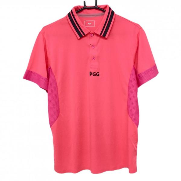 PGG 【新品】PGGパーリーゲイツ 半袖ポロシャツ 蛍光ピンク 背面