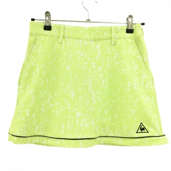 新品 定価17000円 ルコックゴルフ リボン 総柄 ダウンスカート 白黒9 新品 定価17000円 ルコックゴルフ リボン 総柄 ダウンスカート