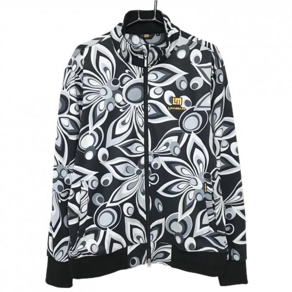 美品　LOUDMOUTH メンズゴルフウィンドジャケット裏起毛　Lサイズ LOUDMOUTH 【美品】ラウドマウス ジャケット グレー×黒 シャガ