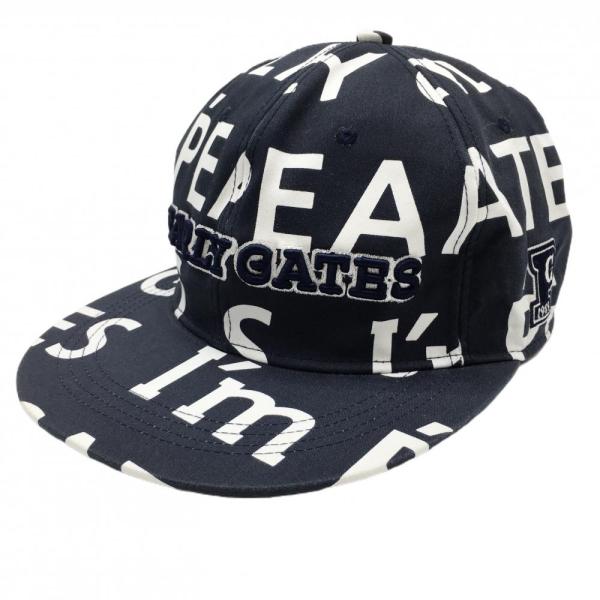PEARLY GATES パーリーゲイツ フラットキャップ ネイビー×白