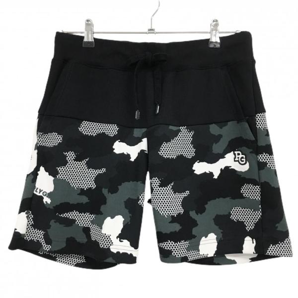 パーリーゲイツ  ハーフパンツ　カモフラ　黒 PEARLY GATES 【超美品】パーリーゲイツ ハーフパンツ 黒×グレー