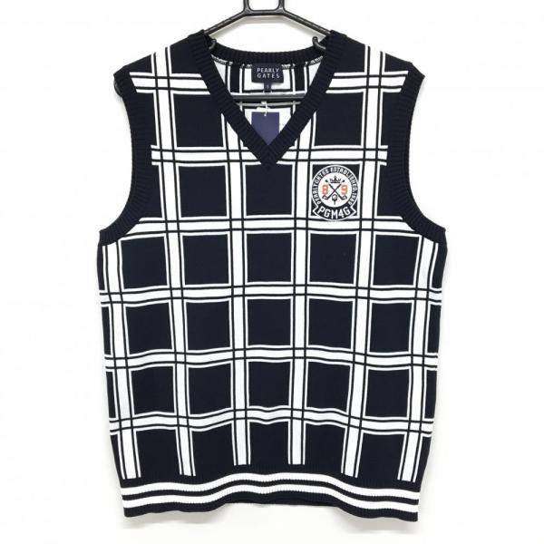 新品 パーリーゲイツ ゴルフ Vネックベスト/メンズ/5(L