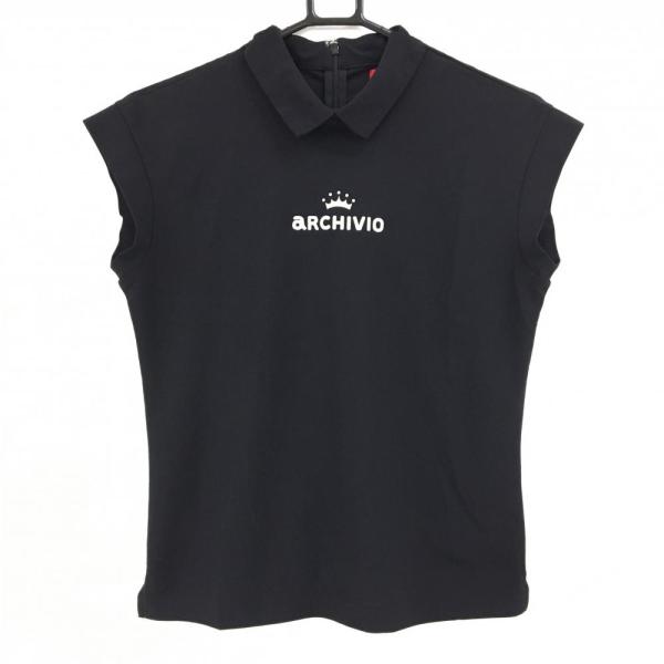 archivio（アルチビオ） 【超美品】アルチビオ 襟付き半袖シャツ 黒