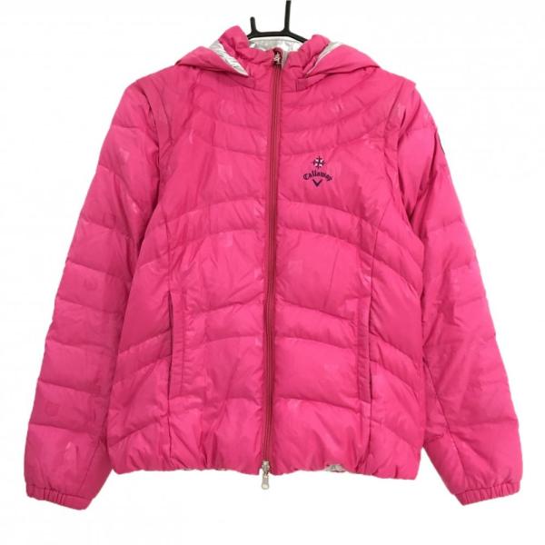 Callaway（キャロウェイ） リバーシブルダウンジャケット ピンク 総柄