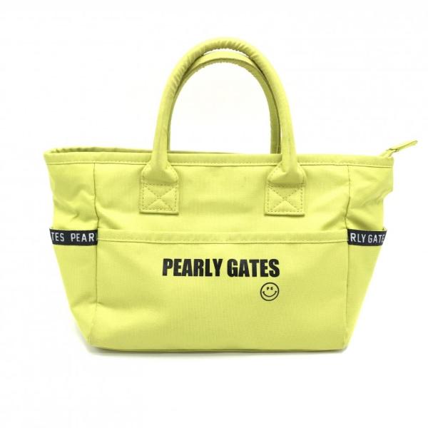 PEARLY GATES（パーリーゲイツ） カートバッグ イエロー×黒 ニコちゃん