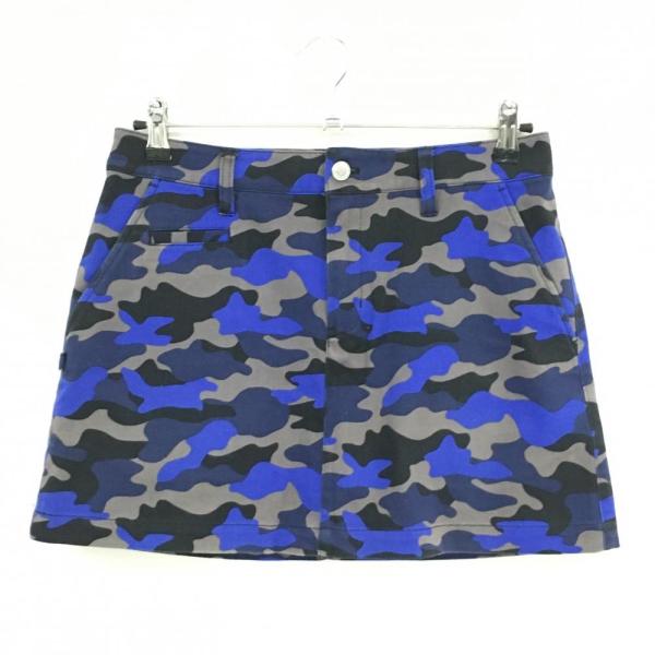 Jack Bunny!!（ジャックバニー） スカート ブルー×グレー カモフラ