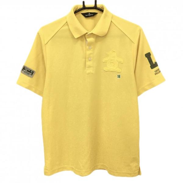 Munsingwear（マンシングウェア） 半袖ポロシャツ イエロー ロゴ