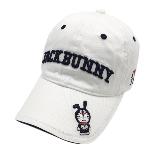 レア/廃番【ジャックバニー×ドラえもん】限定コラボ キャップ ゴルフ 白ホワイト Jack Bunny!!（ジャックバニー） 【新品】ジャックバニー×ドラえもん