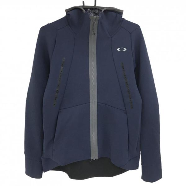 Oakley ネイビー フルジップパーカー OAKLEY（オークリー） 【美品】オークリー ジップパーカー ネイビー