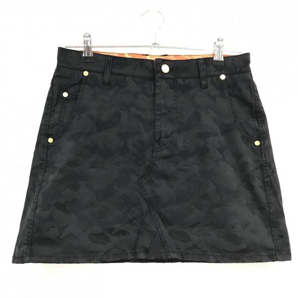 MARK&LONA ブラウンカモフラスカート S MARK&LONA（マークアンドロナ） 【美品】マークアンドロナ スカート 黒